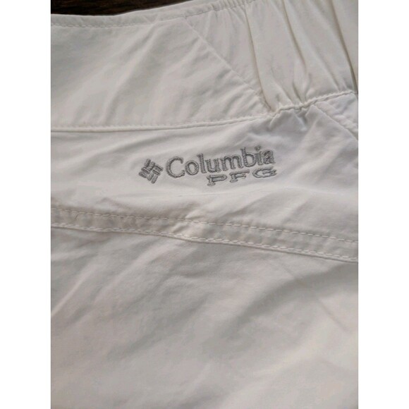 Columbia PFG Fishing Point III Shorts Large Omni-Shade UPF 50 NEW White - Picture 7 of 15
